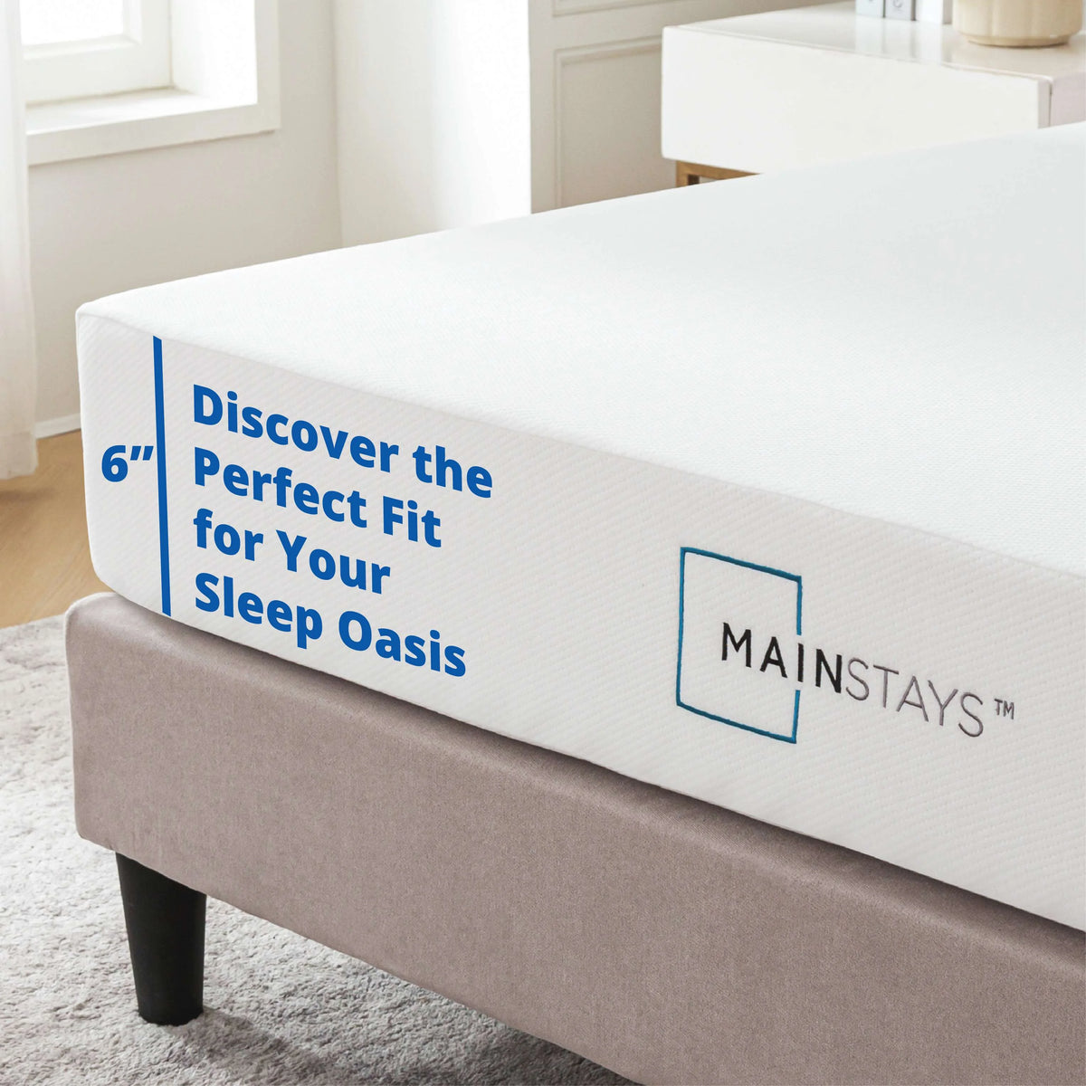 6” Green Tea Infused Memory Foam Mattress, Twin O9448