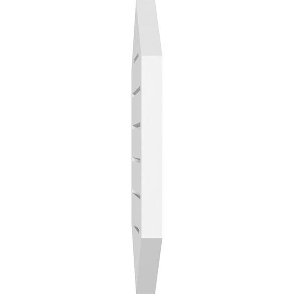 Vertical Peaked Surface Mount PVC Gable Vent J23248