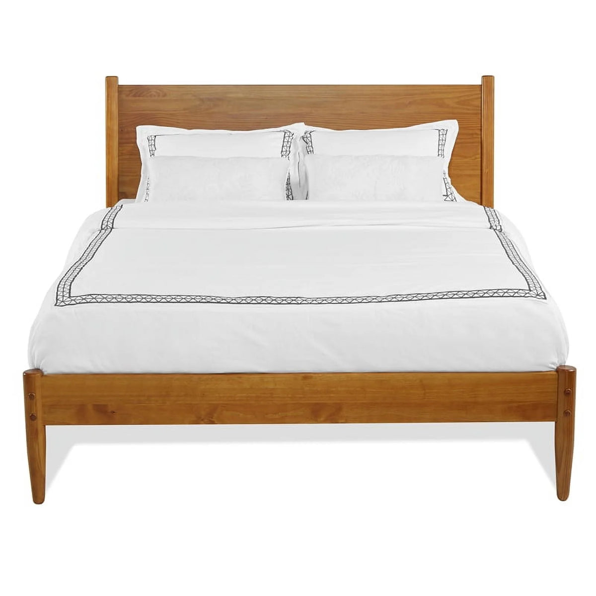 Solid Wood Queen Panel Bed R583381