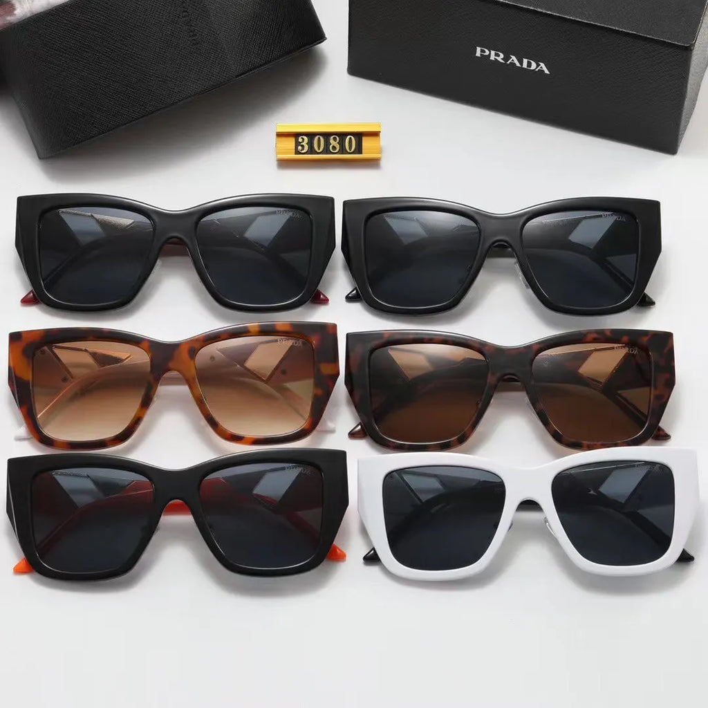 Fashion PA Letter Triangle Hollow Print Sunglasses V613620