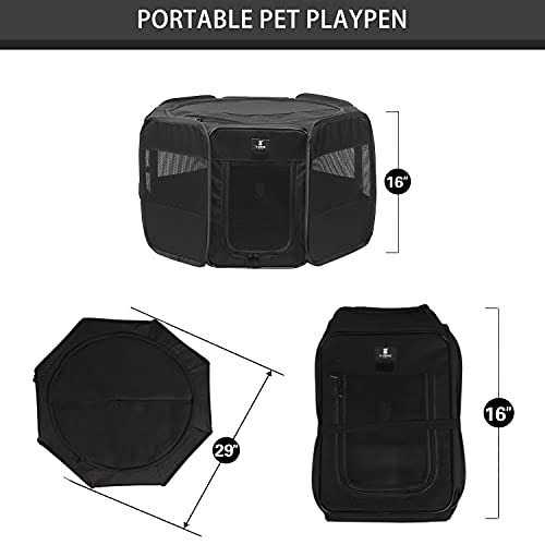 Portable Foldable Pet Playpen 600D Oxford Cloth G89577
