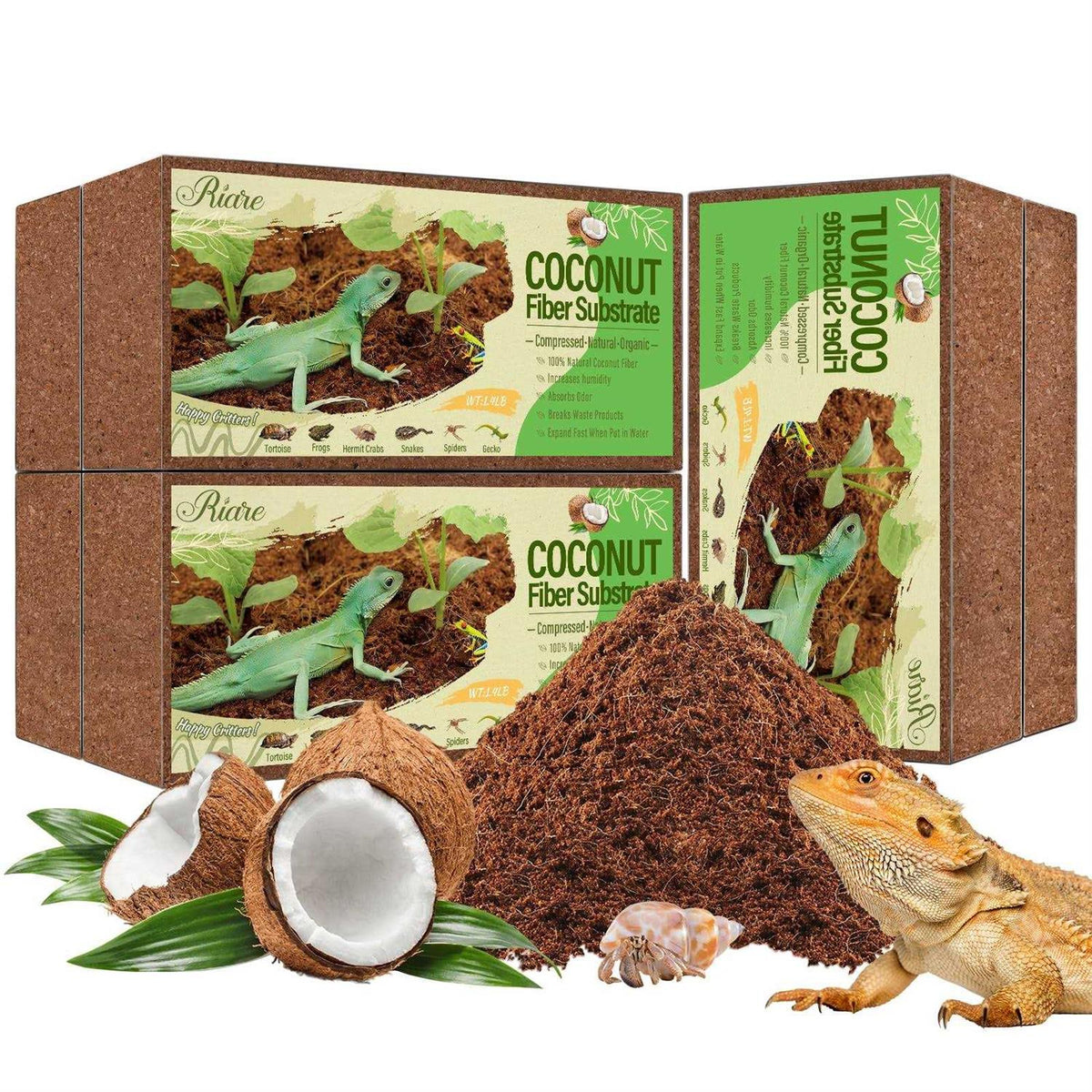 Natural Coconut Fiber Reptile Terrarium Bedding K61019