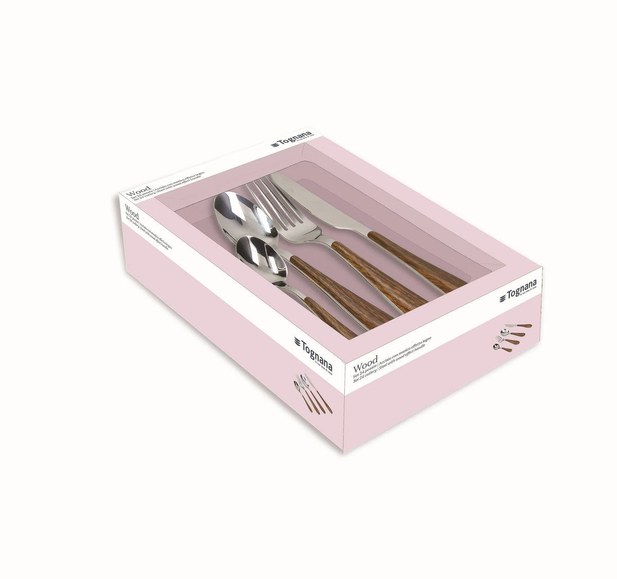 Wood Cutlery Set 24 pcs S632803