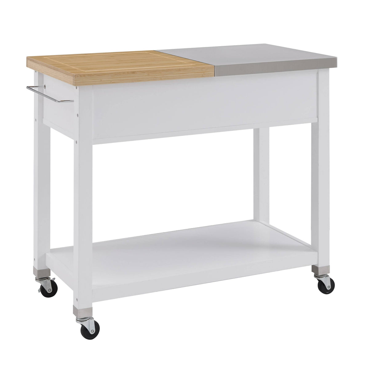 White Kitchen Cart J559