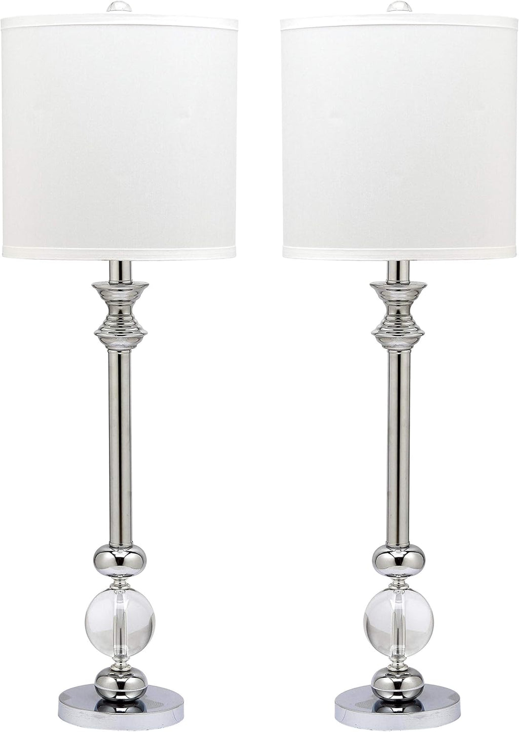 Crystal Candlestick 31-inch Table Lamp Set of 2 C312