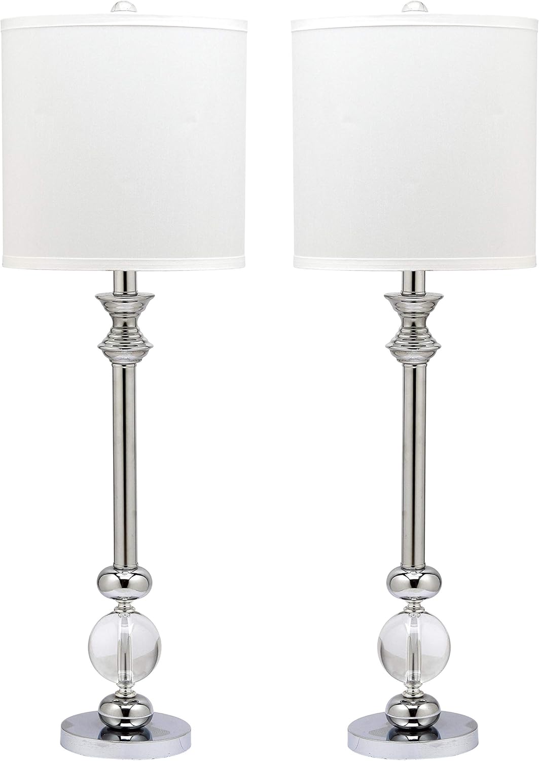 Crystal Candlestick 31-inch Table Lamp Set of 2 C312