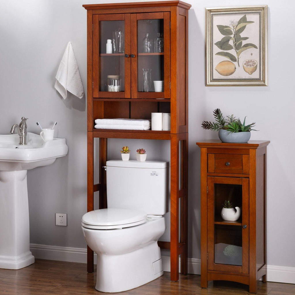 Wooden Bathroom Storage Cabinet Spacesaver Z283313