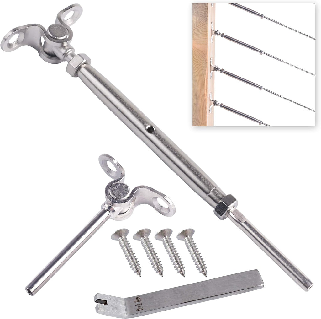 T316 Stainless Steel Adjustable Angle Cable Railing Kit 10 Pack M17691