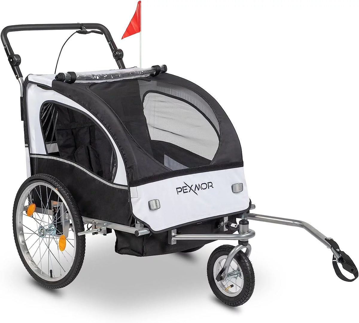 2-in-1 Bike Trailer for Kids 2 Seat F9811