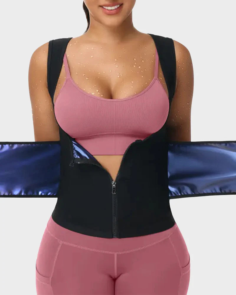 Adjustable Sauna Sweat Waist Trainer Tank Top S4259