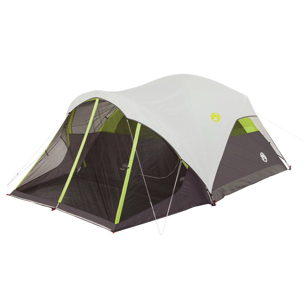 6-Person Dome Camping Tent with Screen Room, Green H426