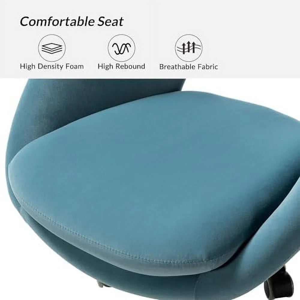 Yellow Velvet Office Chair X4825