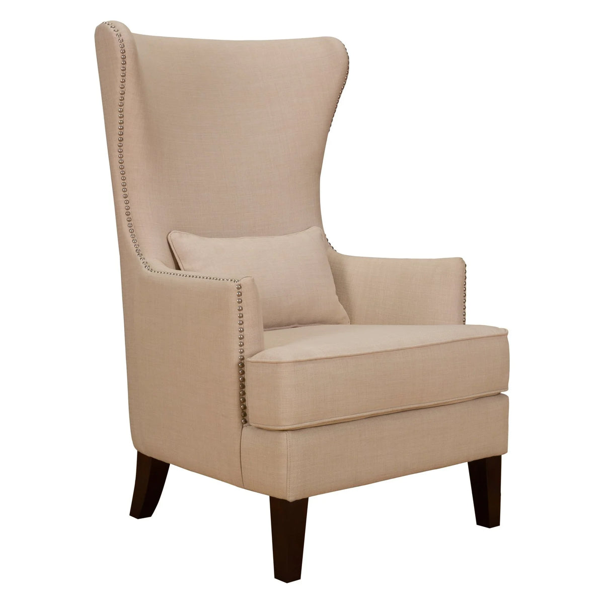 Chair with Chrome Nailhead Trim P22148