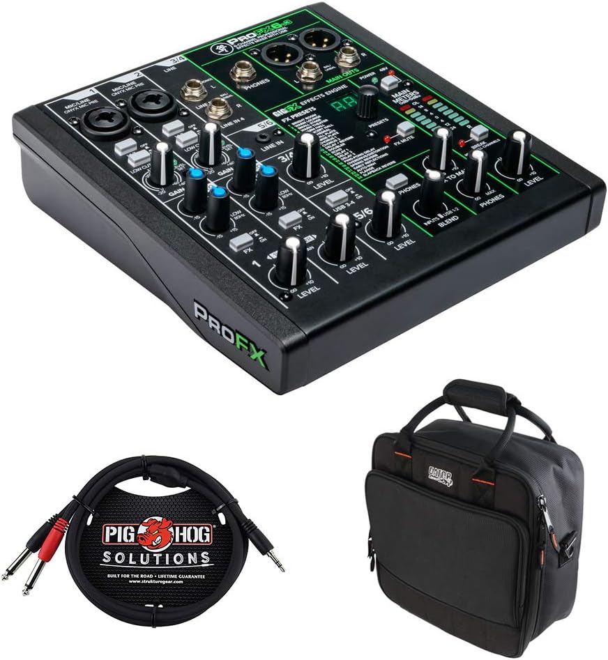 6-Channel Mixer with Built-In FX and Bag K3855