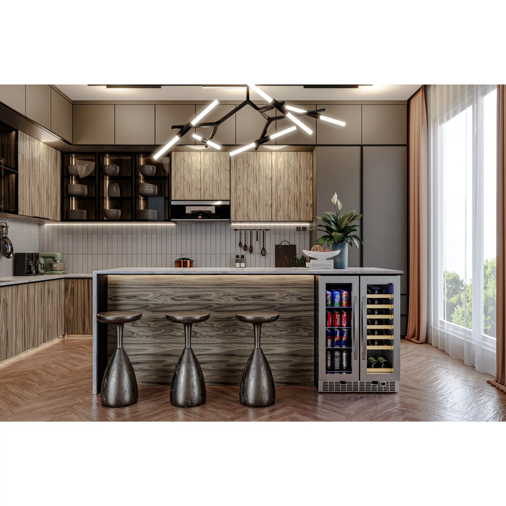 24 in. Dual Zone Wine and Beverage Cooler E39027