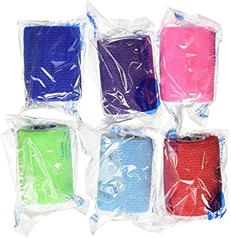 Self Adherent 3" x 5 yard Rainbow Pack of 96 T54407