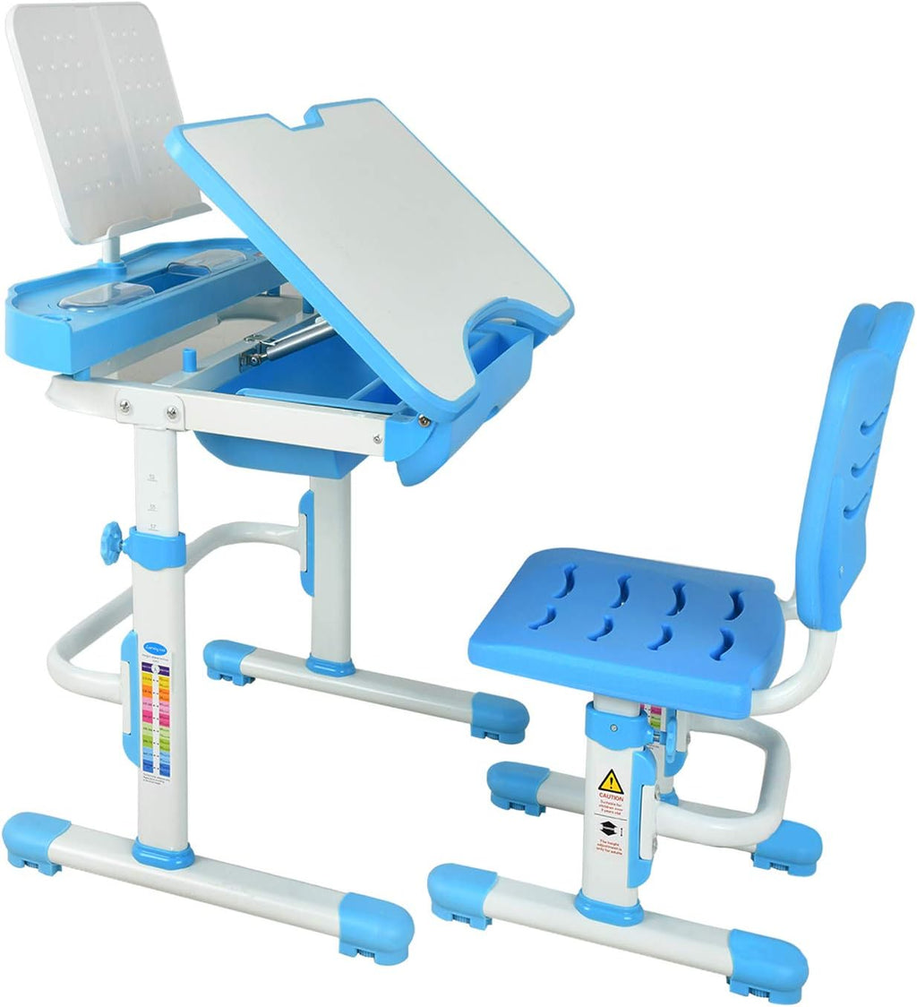 Height Adjustable Kids Desk and Chair Set J837252