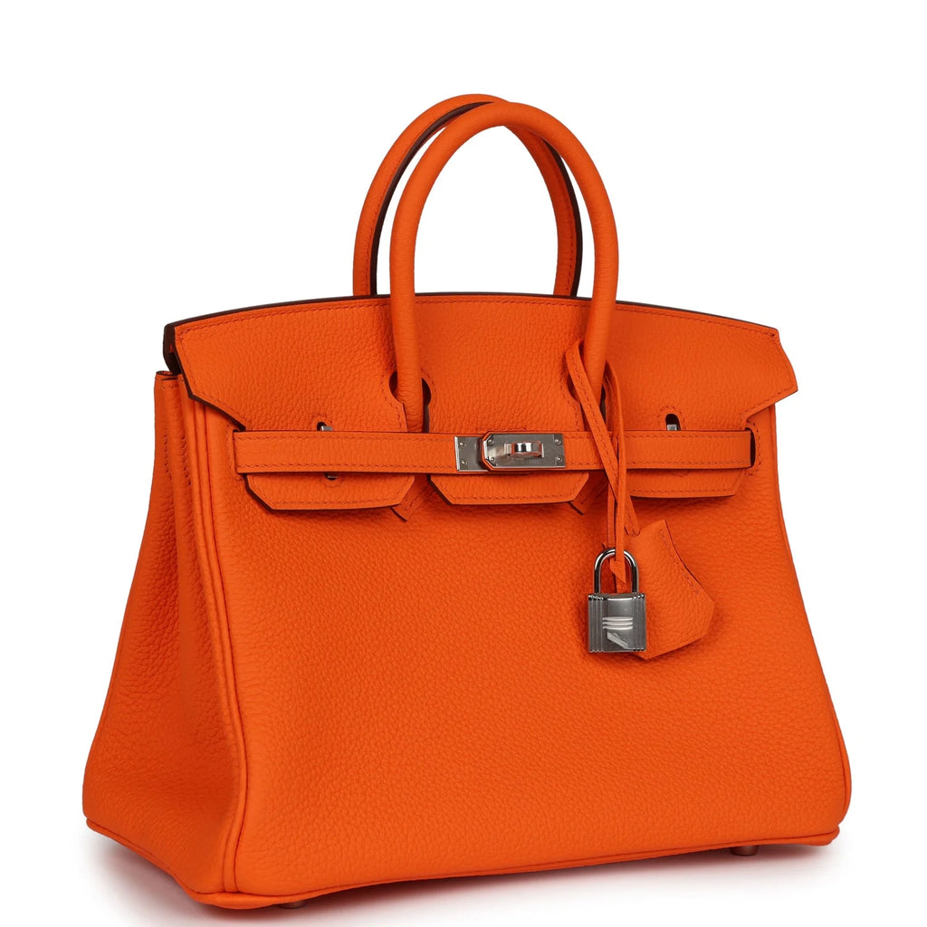 Orange Togo Leather Handbag V945