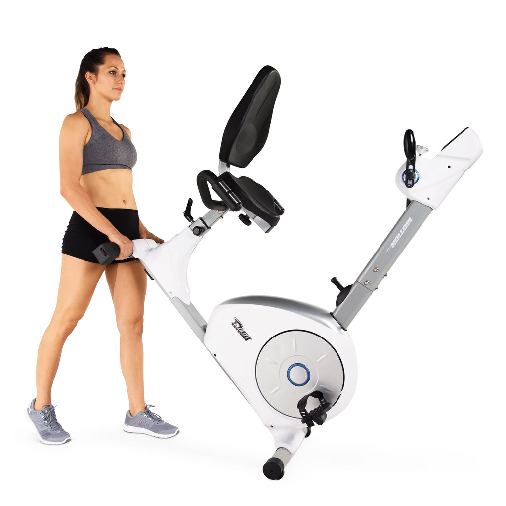 White Recumbent Exercise Bike U6759