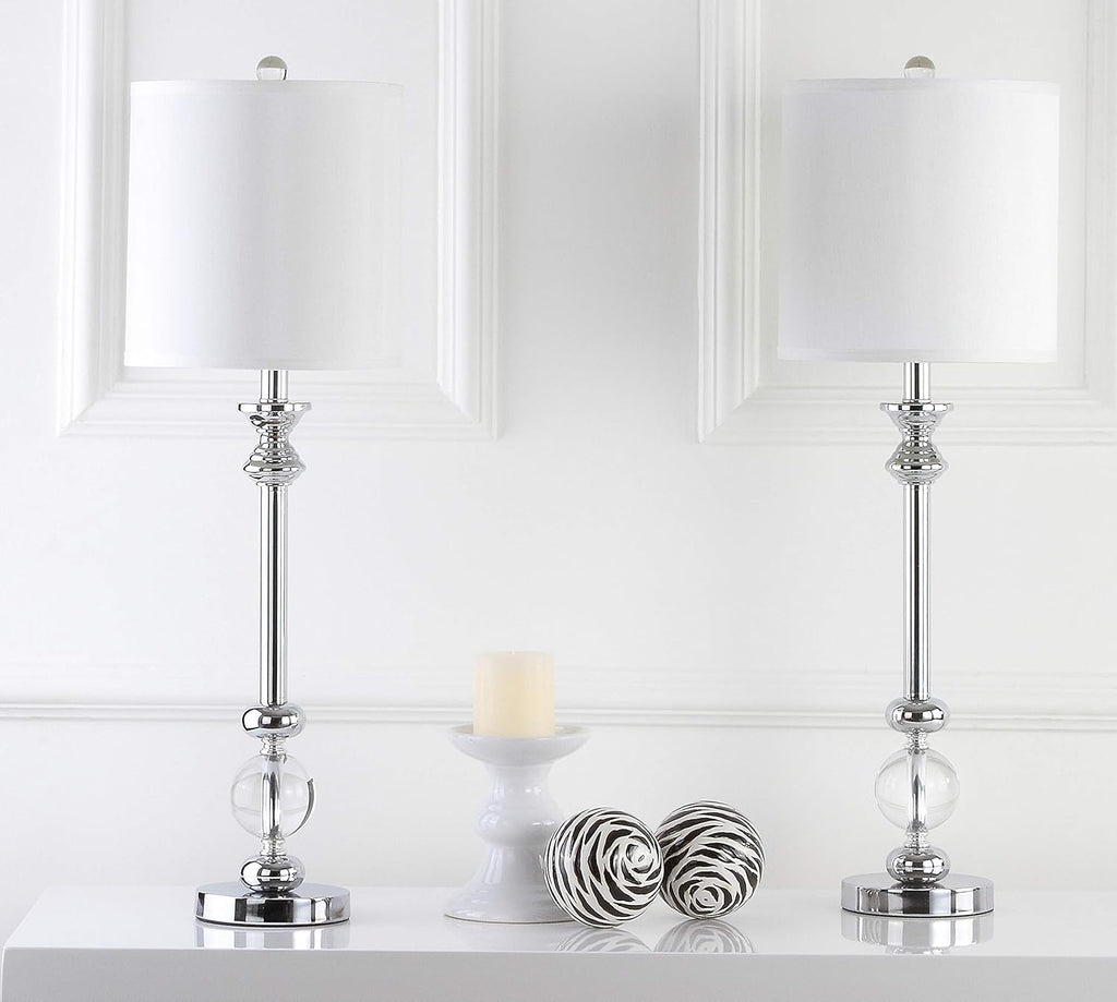 Crystal Candlestick 31-inch Table Lamp Set of 2 C312