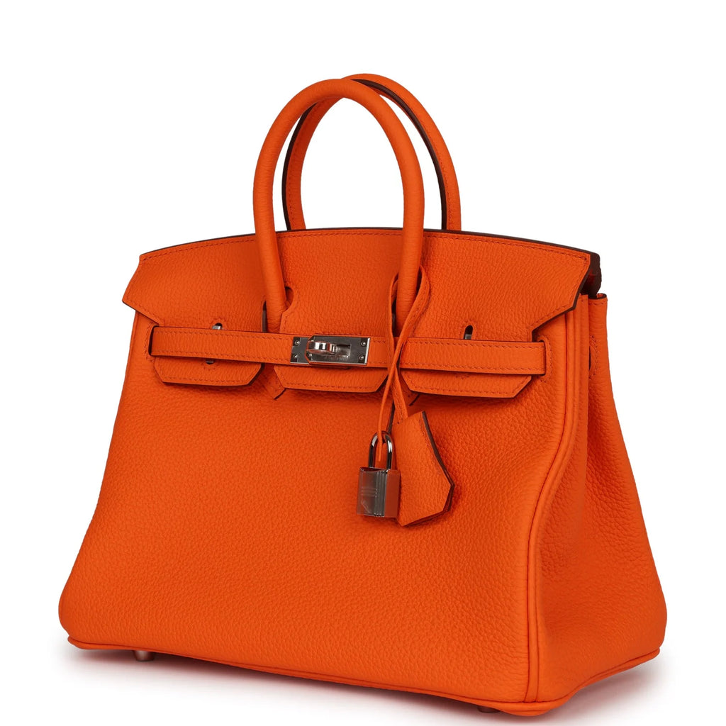 Orange Togo Leather Handbag V945
