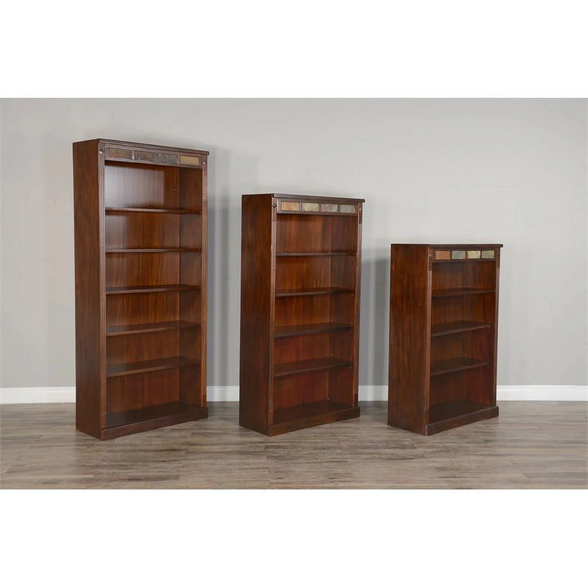 72" Traditional Wood Bookcase U7502
