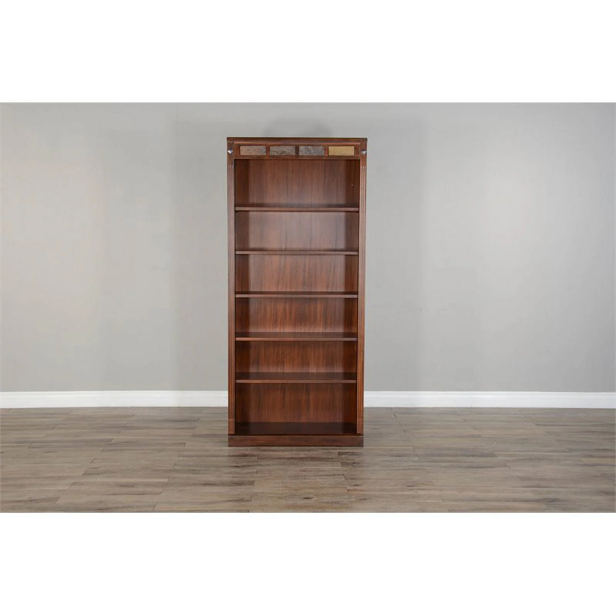 72" Traditional Wood Bookcase U7502