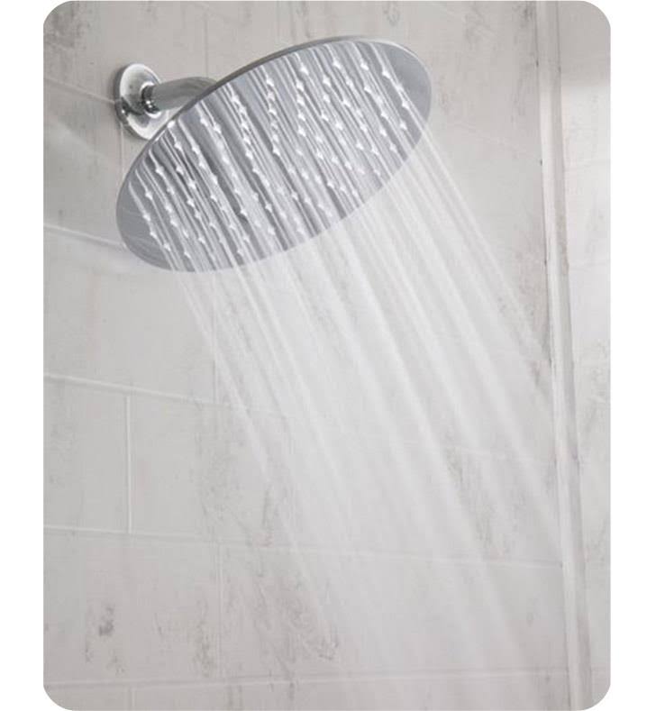 Satin Brass Round Rain Showerhead O76021