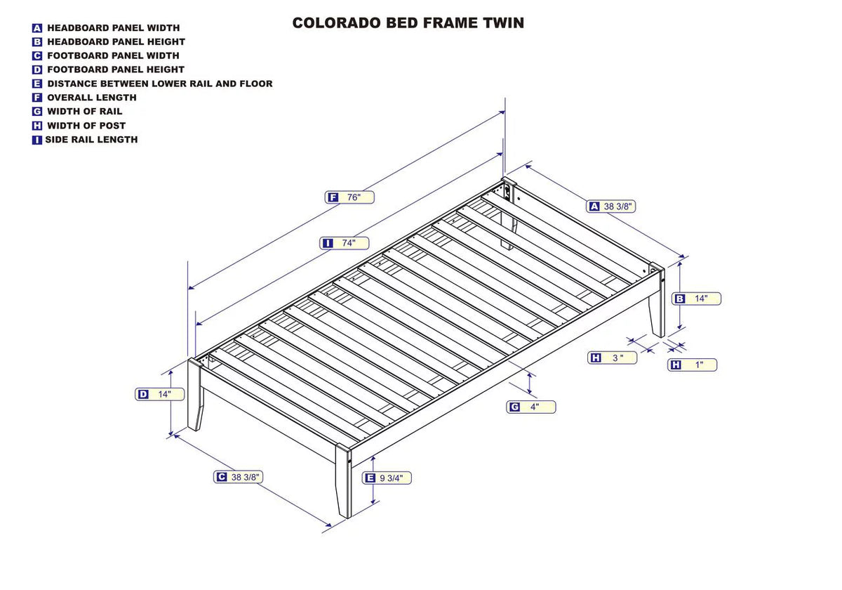 Twin Bed with USB Turbo Charger L33739