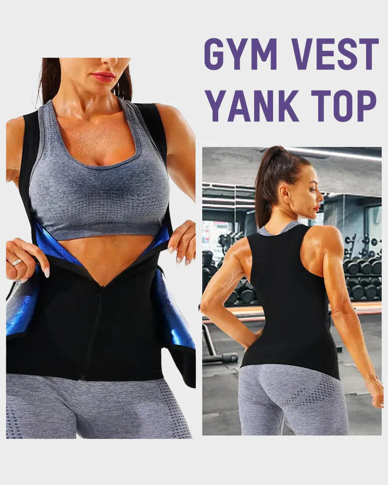 Adjustable Sauna Sweat Waist Trainer Tank Top S4259