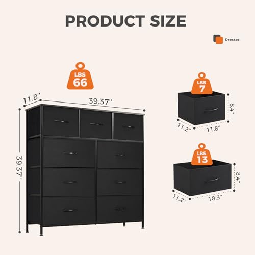 Fabric Storage Tower with 8 Drawers X253405