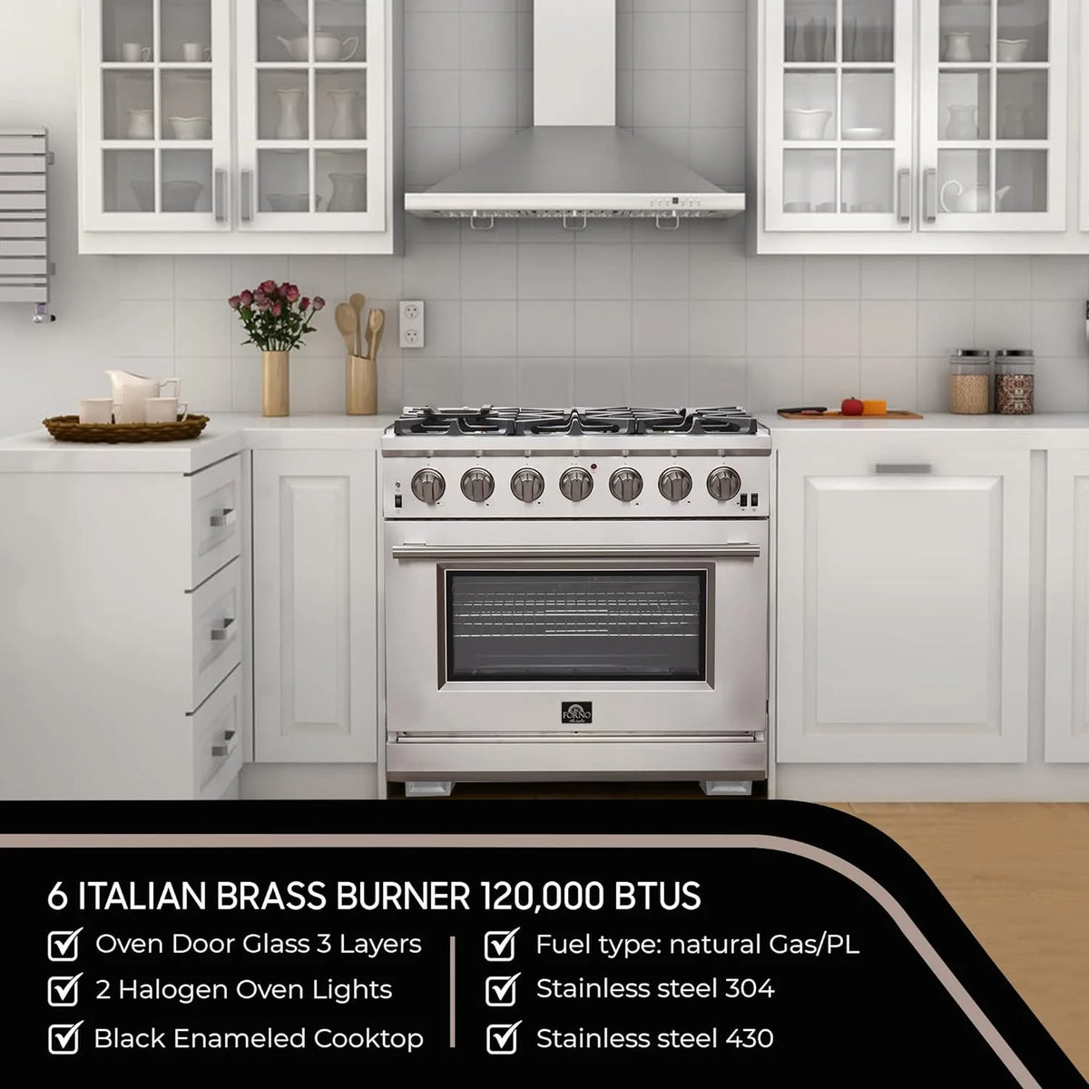 36" Freestanding Gas Range Q476