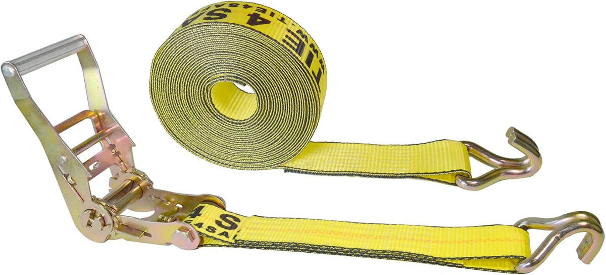 2” x 30’ Double Wire J Hook Ratchet Straps 8 Pack N3855