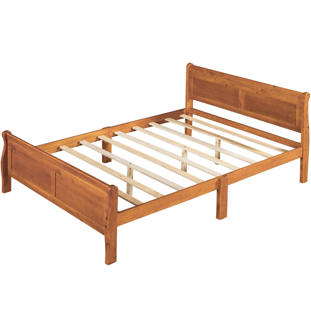 Full Size Wood Platform Bed R3949
