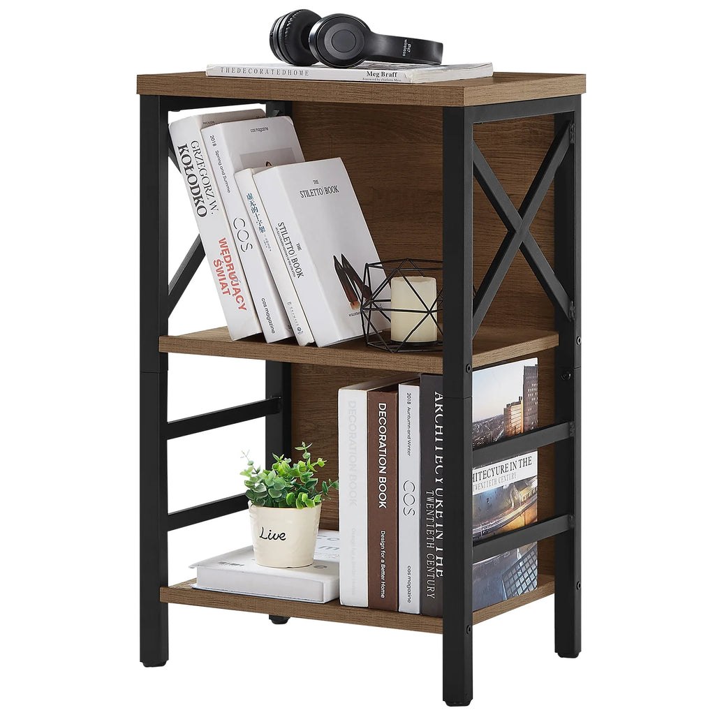 3 Tier Wood and Metal Bookshelf G796409