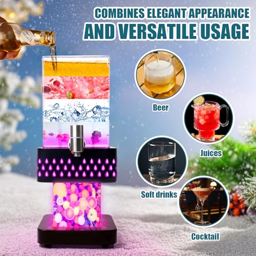 1.2 Gallon Lighted Cold Drink Dispenser N641