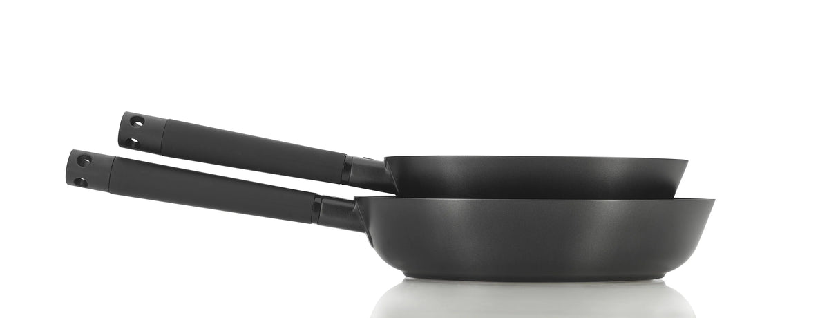 2pc Cast Aluminum Ceramic Nonstick Skillet Set J492008