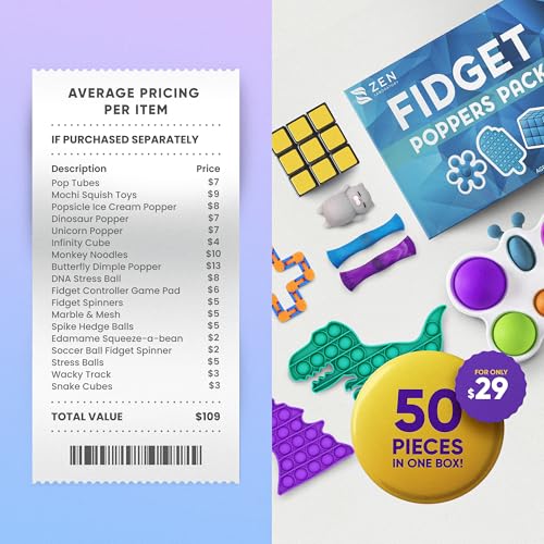 50 Pcs Fidget Toys Pack S9046