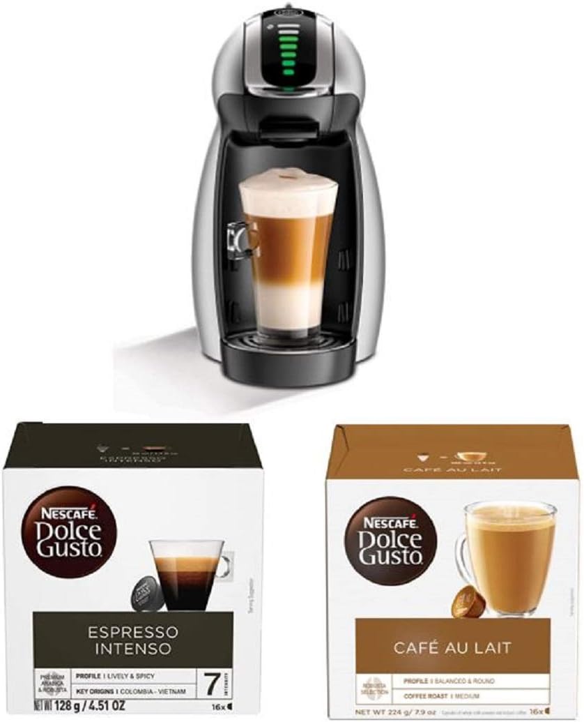 Silver Espresso Cappuccino and Latte Pod Coffee Machine O179