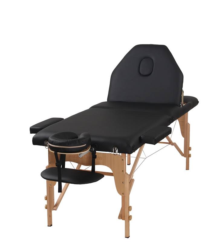 3 Fold Black Portable Massage Table N321