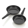 2pc Cast Aluminum Ceramic Nonstick Skillet Set J492008