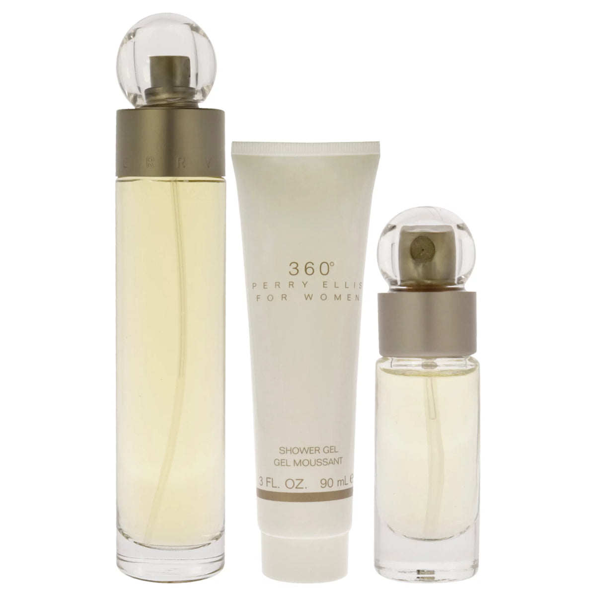 3 Pc Gift Set 3.4oz EDT Spray 0.25oz EDT Spray 3oz Shower Gel R113