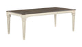 Antique White & Dark Oak Dining Table J262335