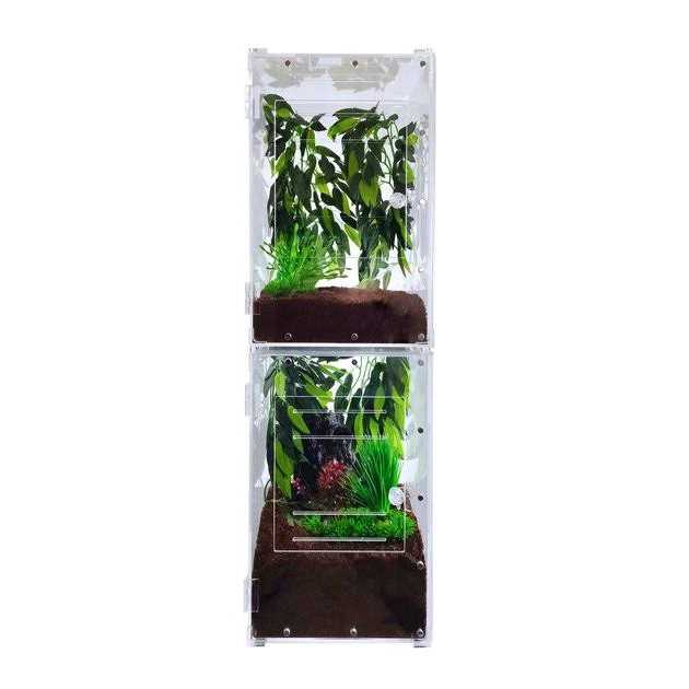 Acrylic Reptile Enclosure Front-Opening 8x8x12 W3068