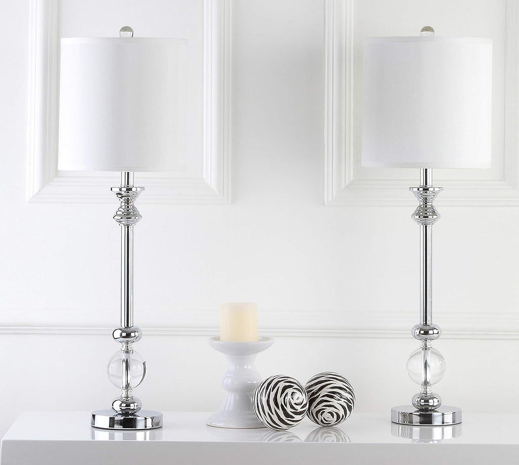 Crystal Candlestick 31-inch Table Lamp Set of 2 C312