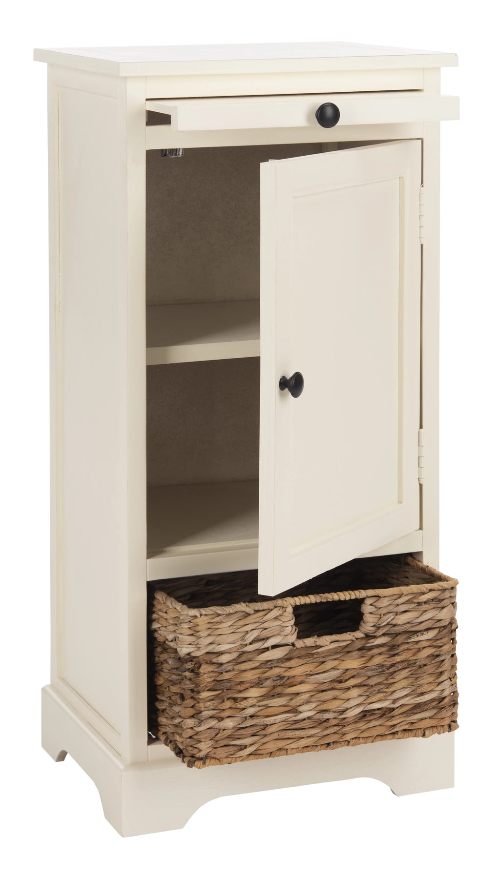 Tall Storage Unit with Pullout Table and Basket C3518