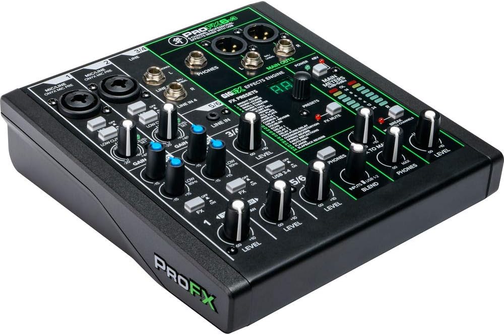 6-Channel Mixer with Built-In FX and Bag K3855