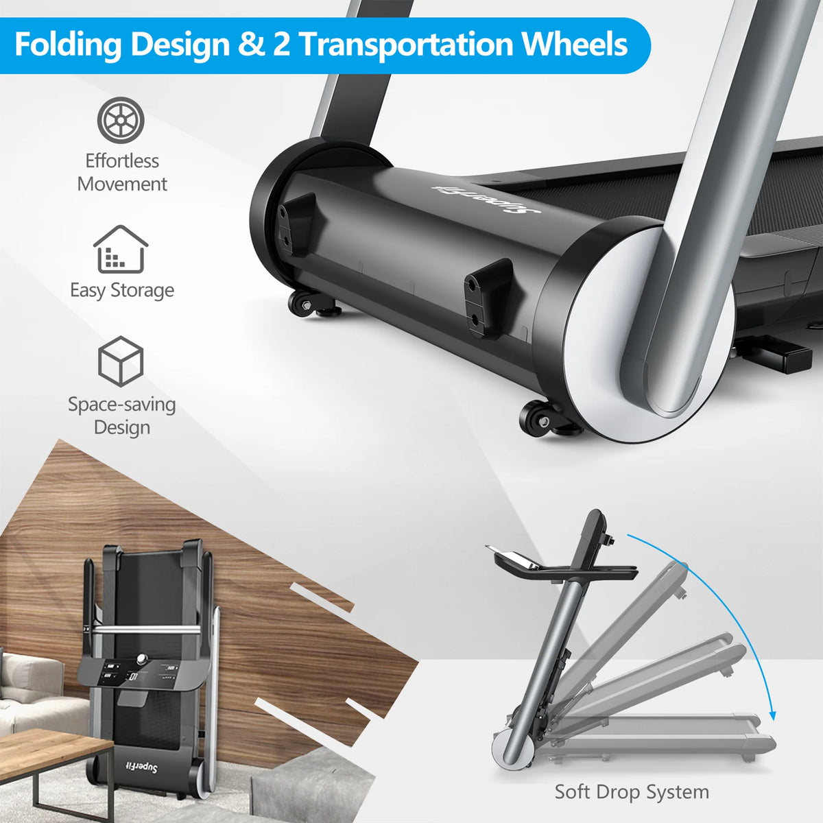 Electric Folding Treadmill F64216