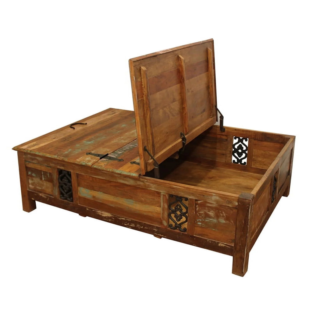 60" Reclaimed Solid Wood Cocktail Table M7294