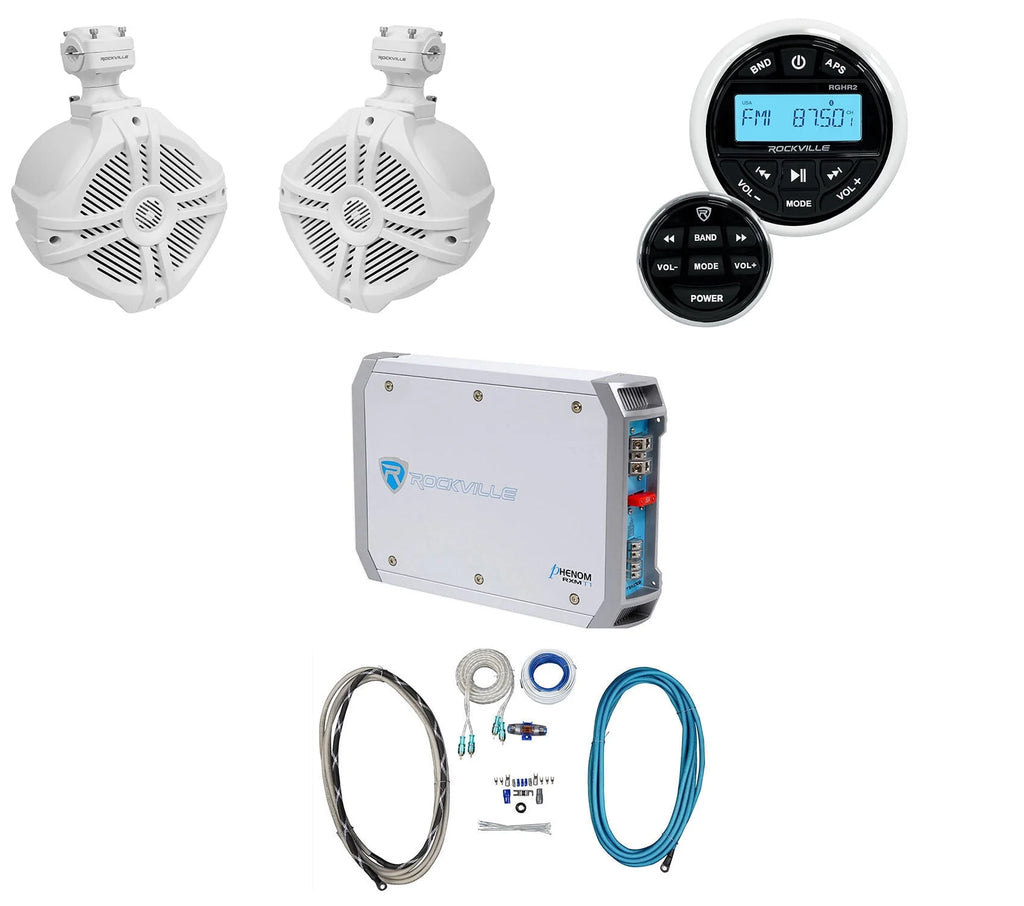 Marine Bluetooth Receiver with Remote and Amplifier Q975223